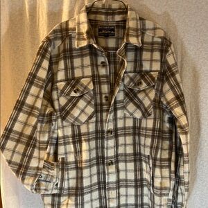 Women’s Plaid Jacket - Brown and Cream
